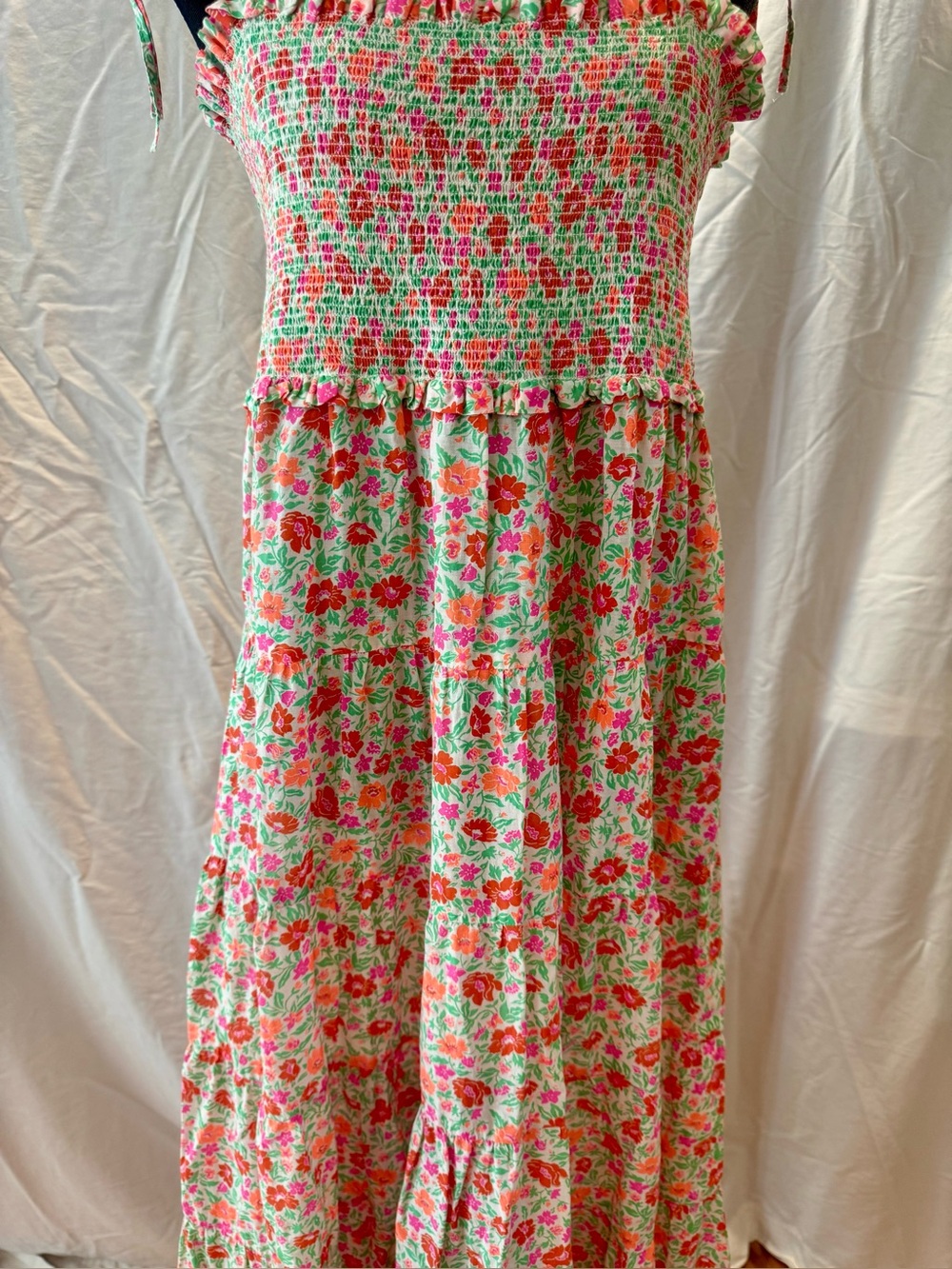 J. Crew Cotton voile smocked dress in storybook floral - Picture 4 of 9